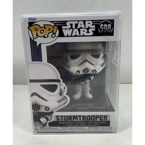 Funko Pop! Star Wars Stormtrooper #598 Vinyl Figure w/ Free Soft Protector